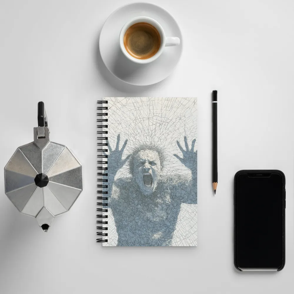 Breaking Free: An Expression of Anguish | Spiral Notebook