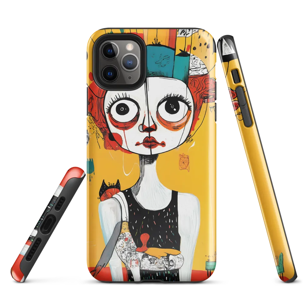 Whimsical Reflections: A Surreal Portrait | Phone Case |  11 Pro Max | Tough Case | Glossy