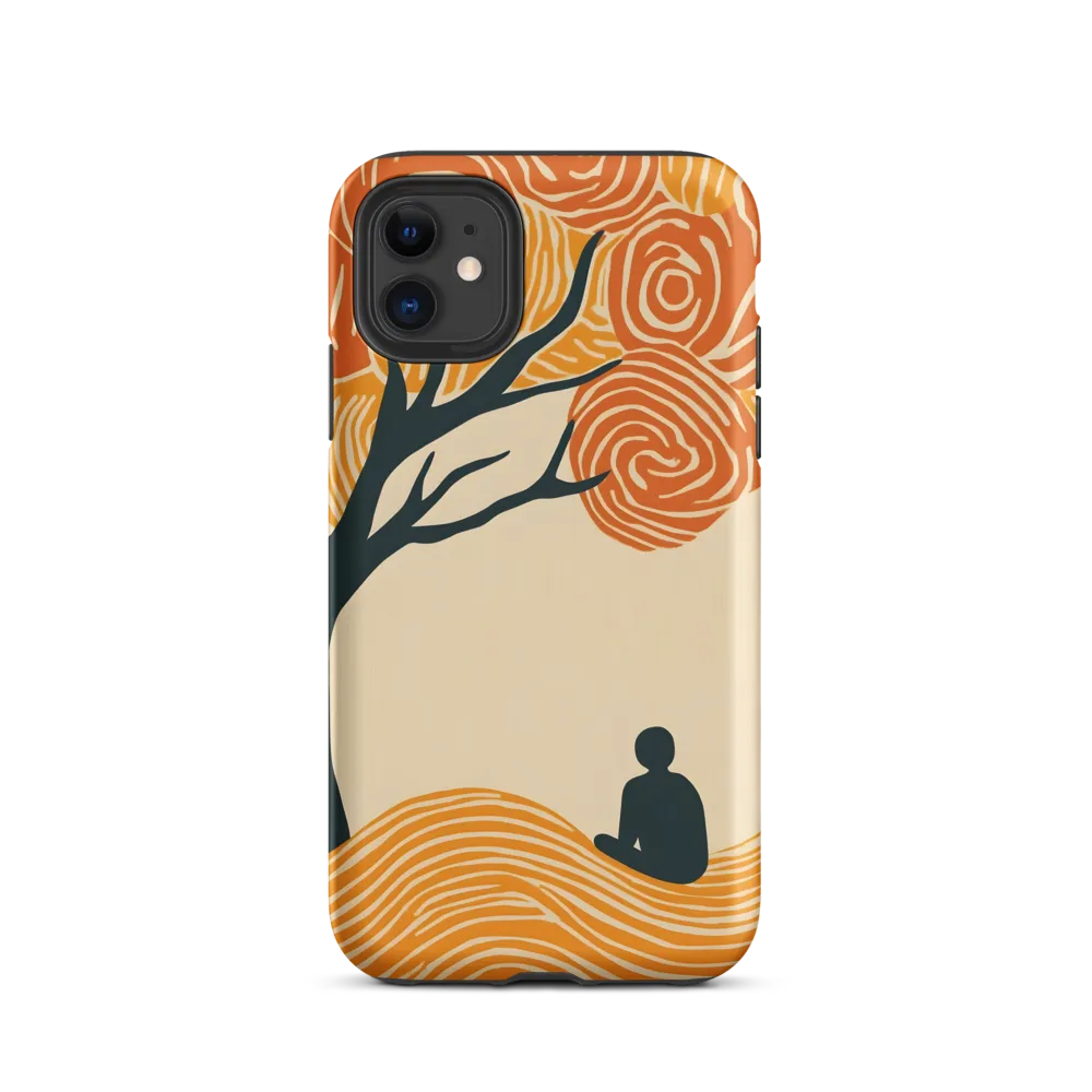 Silent Reflections under Swirling Leaves | Phone Case |  11 | Tough Case | Matte