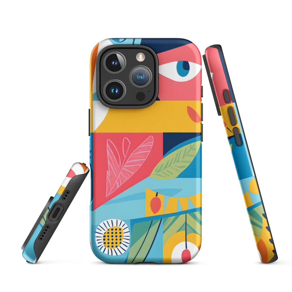Vibrant Geometric Visage