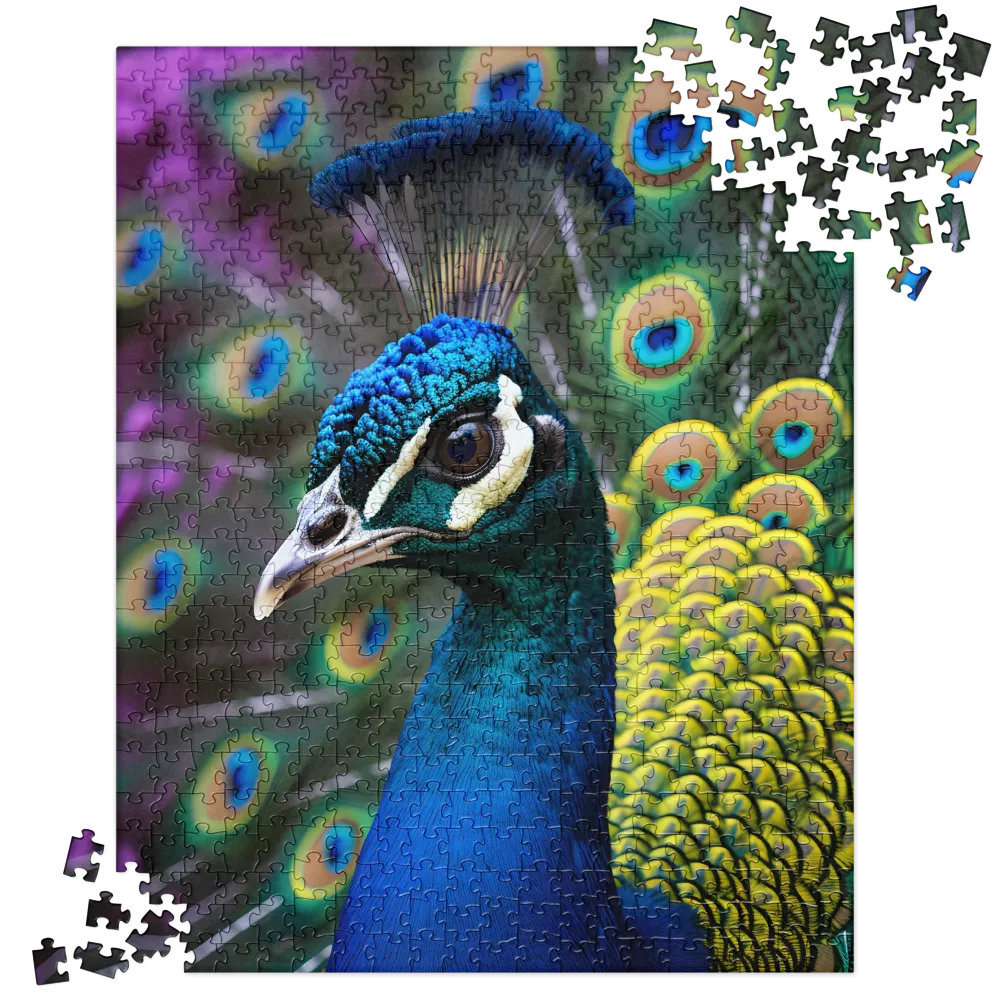 Regal Plumage: The Peacock's Splendor | Jigsaw Puzzle | 520 pieces