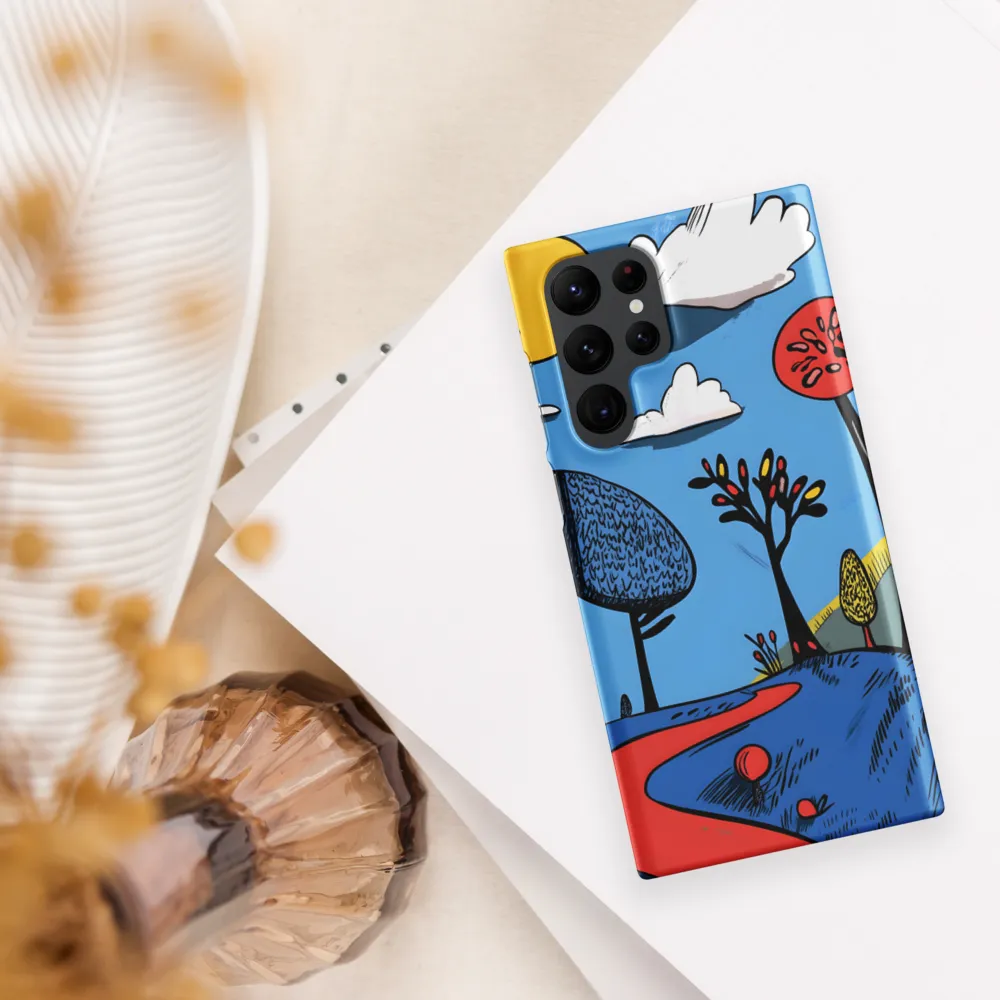 Whimsical Pathways Through a Colorful Landscape