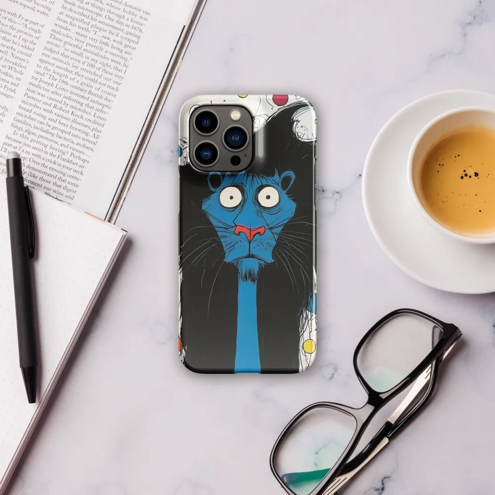 Whimsical Blue Lion