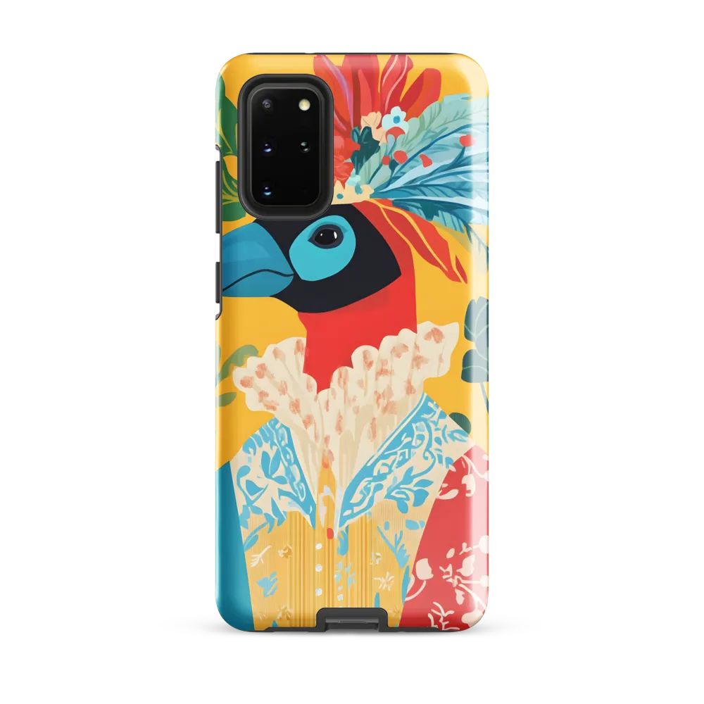 The Regal Parrot: A Celebration of Color | Phone Case |  S20 Plus | Tough Case | Glossy