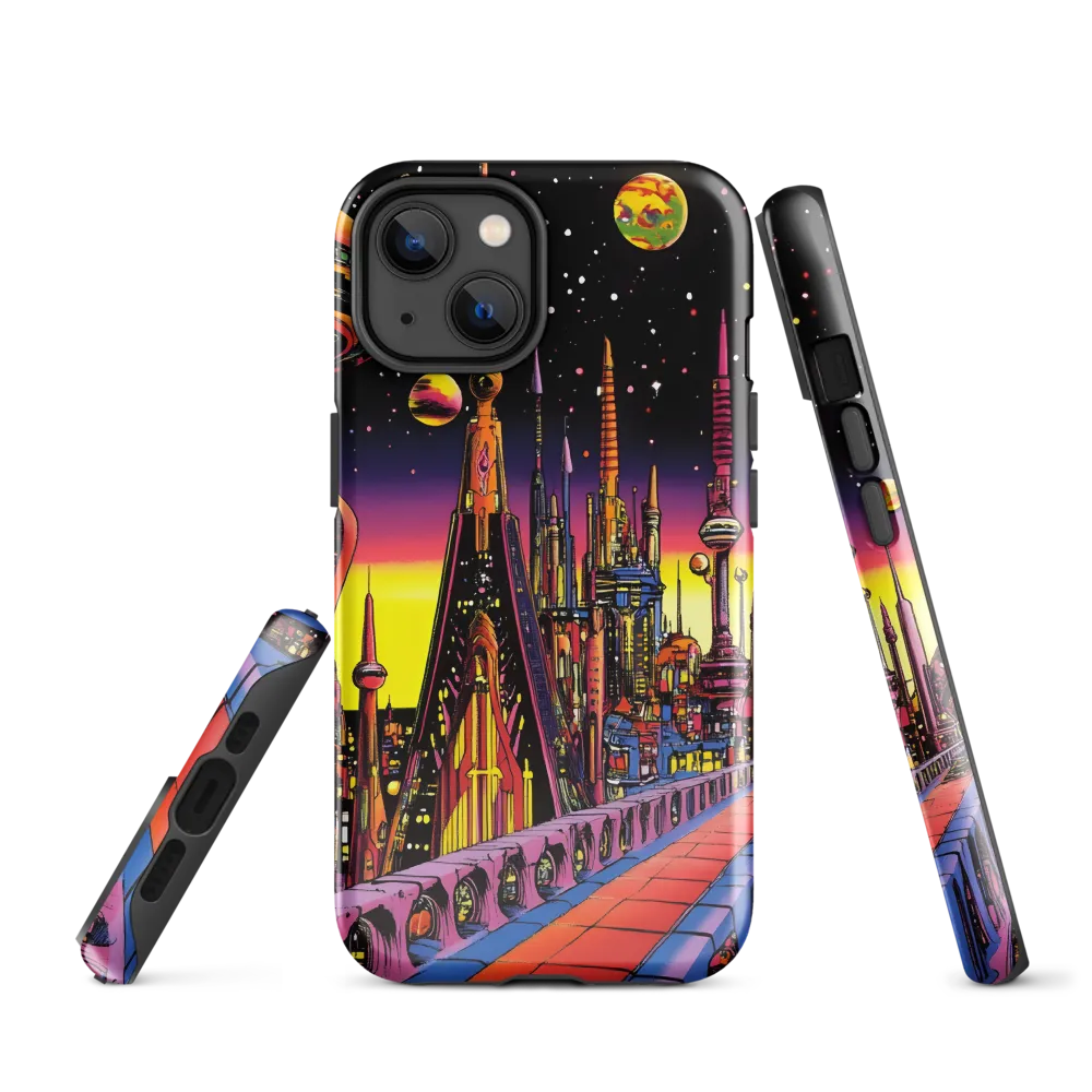 Futuristic Cosmos: A Journey Through Neon Cities