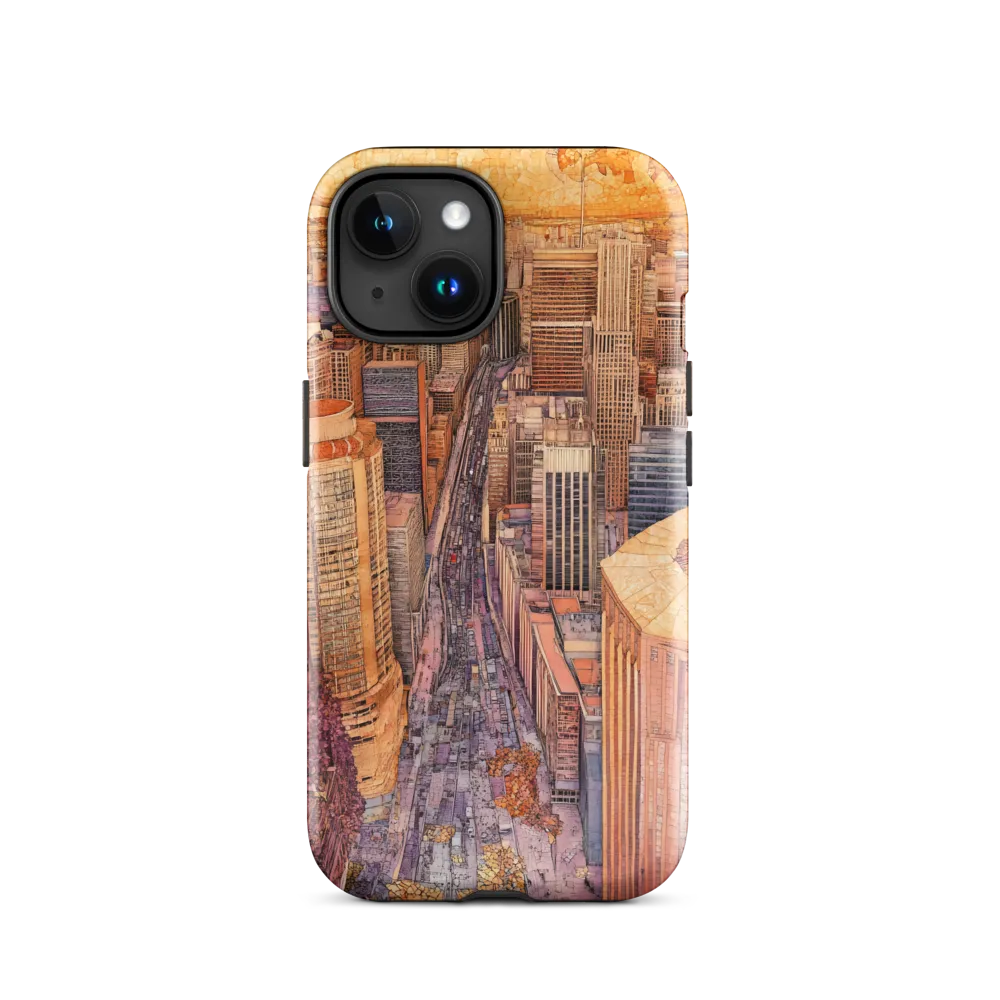 Mosaic Cityscape at Dusk