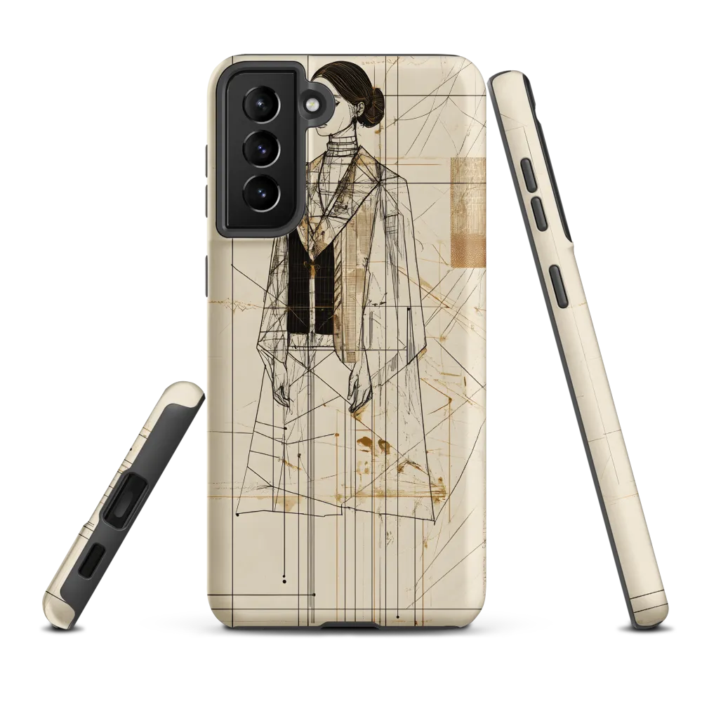 Elegance in Lines | Phone Case |  S21 Plus | Tough Case | Matte