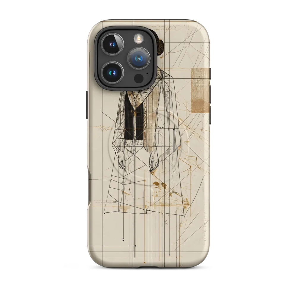 Elegance in Lines | Phone Case |  16 Pro Max | MagSafe® Tough Case | Matte