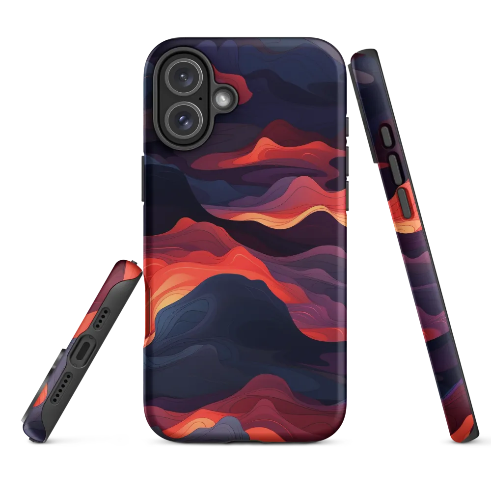 Ethereal Waves of Color | Phone Case |  16 Plus | Tough Case | Matte