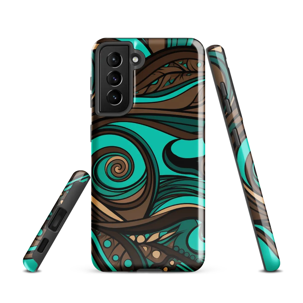 Fluctuating Currents | Phone Case |  S21 | Tough Case | Glossy