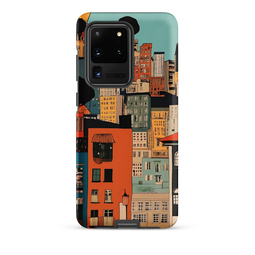 Urban Fusion: A Colorful Cityscape