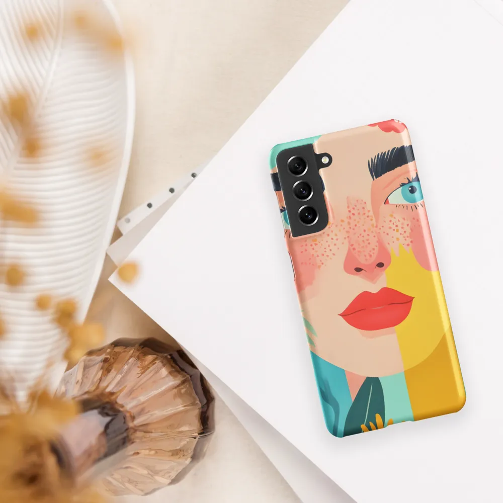 Floral Serenity: A Modern Portrait