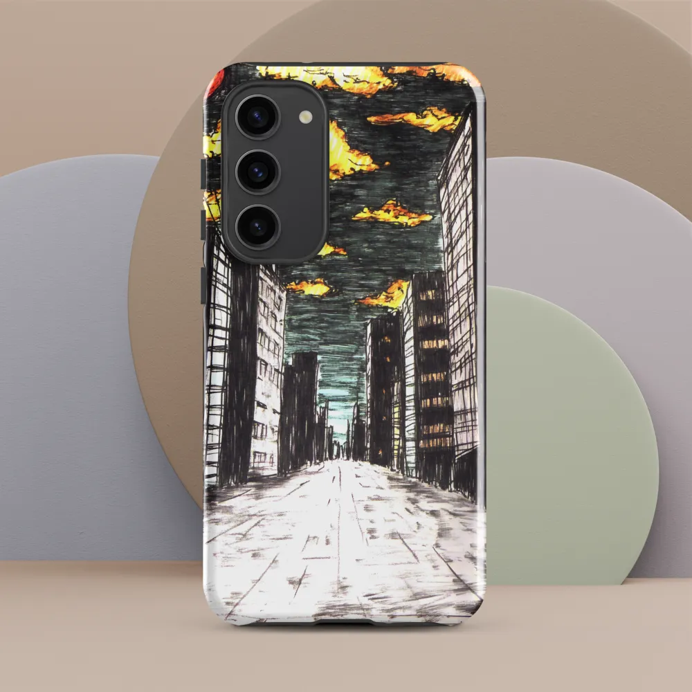 Eclipsed Cityscape