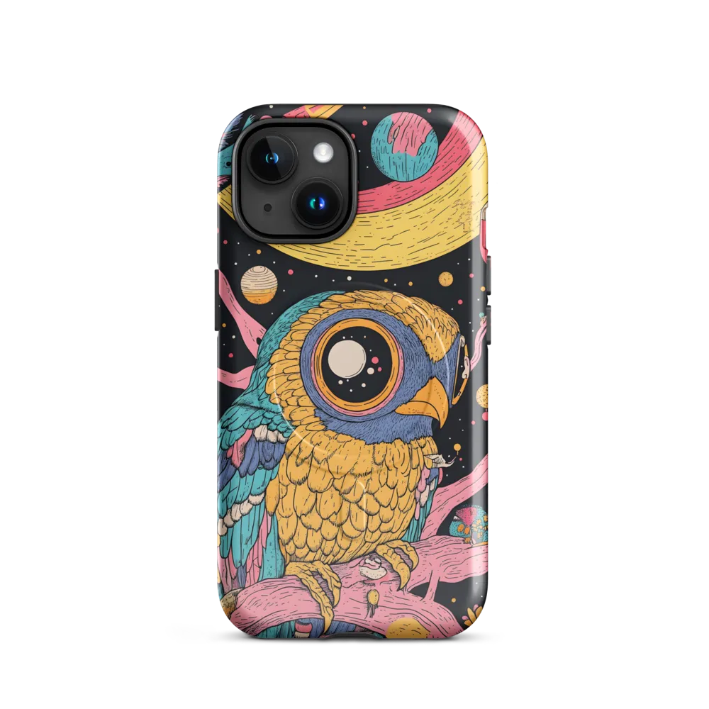 Whimsical Cosmic Owl | Phone Case |  15 | MagSafe® Tough Case | Glossy