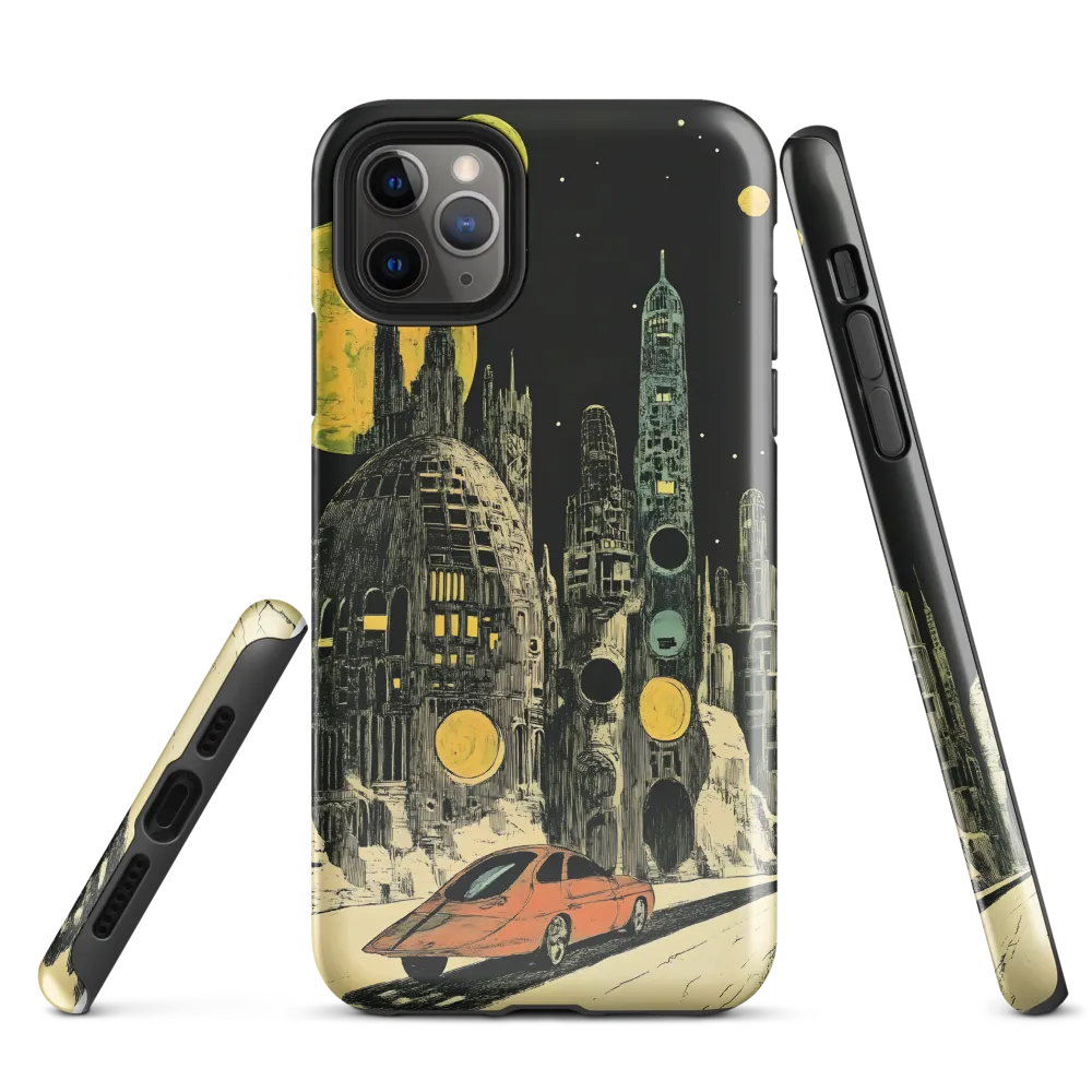 Odyssey in a Futuristic City | Phone Case |  11 Pro Max | Tough Case | Glossy