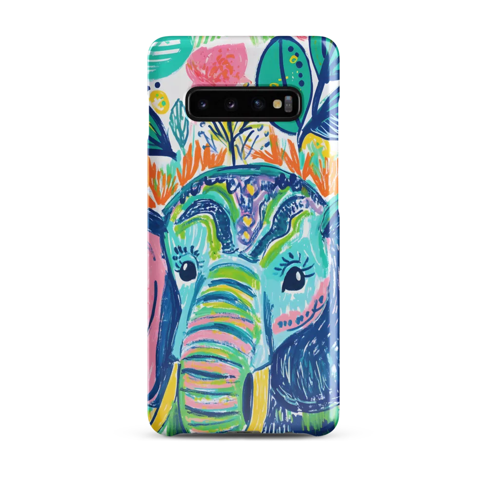 Whimsical Elephant Portrait | Phone Case |  S10 Plus | Snap Case | Glossy