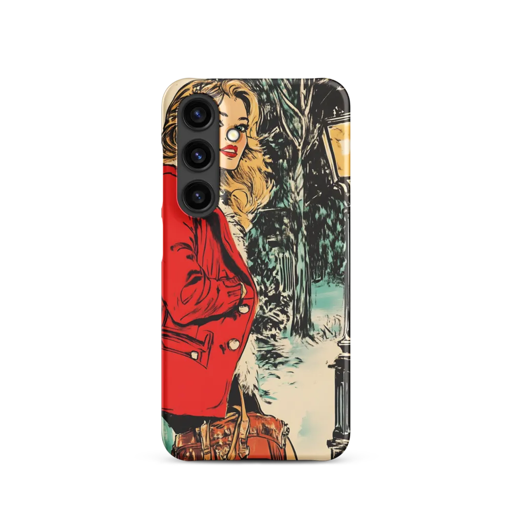 Winter Glamour in Red | Phone Case |  S24 | Snap Case | Matte