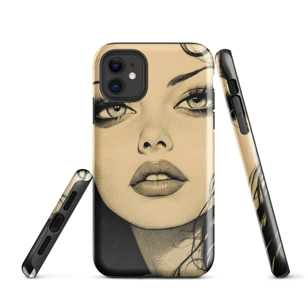 Enigmatic Gaze | Phone Case |  11 | Tough Case | Glossy
