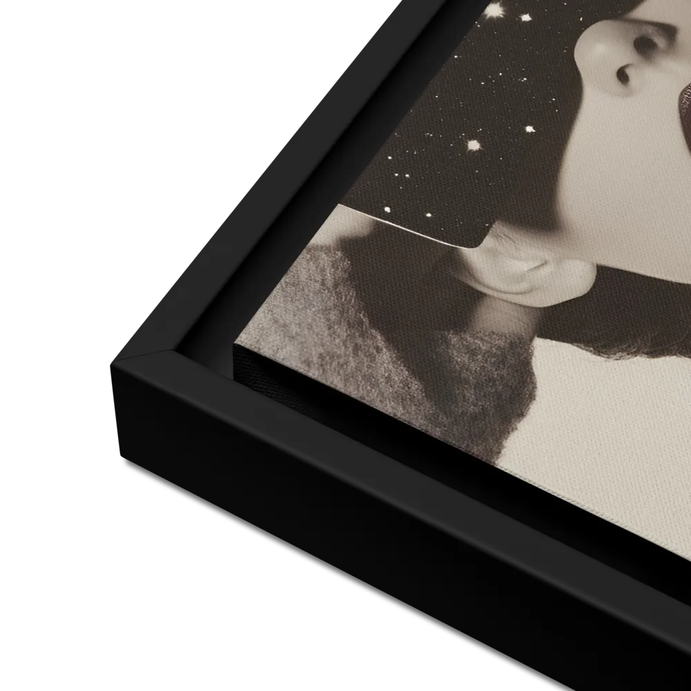Celestial Elegance | Canvas with Black Frame | 12″×16″