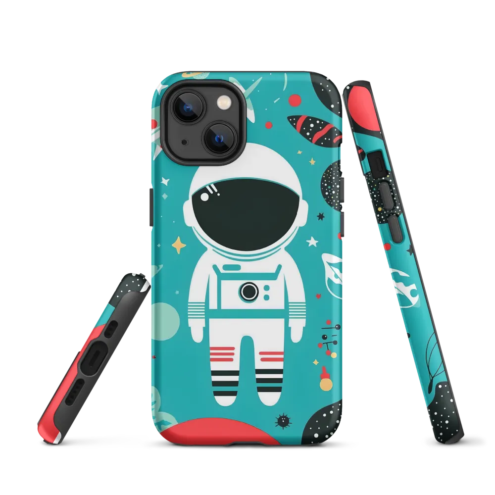 Whimsical Astronaut in Cosmic Wonderland | Phone Case |  13 | Tough Case | Matte
