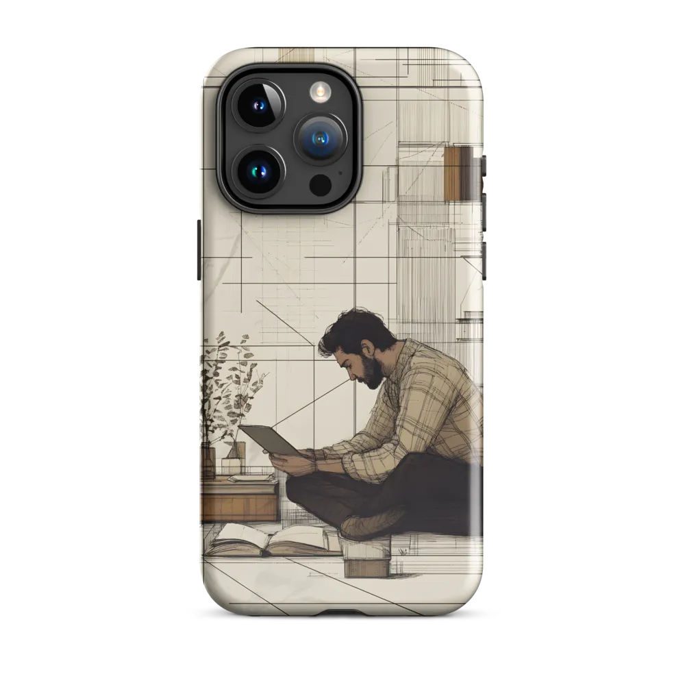 Quiet Reflections in Line | Phone Case |  15 Pro Max | Tough Case | Glossy