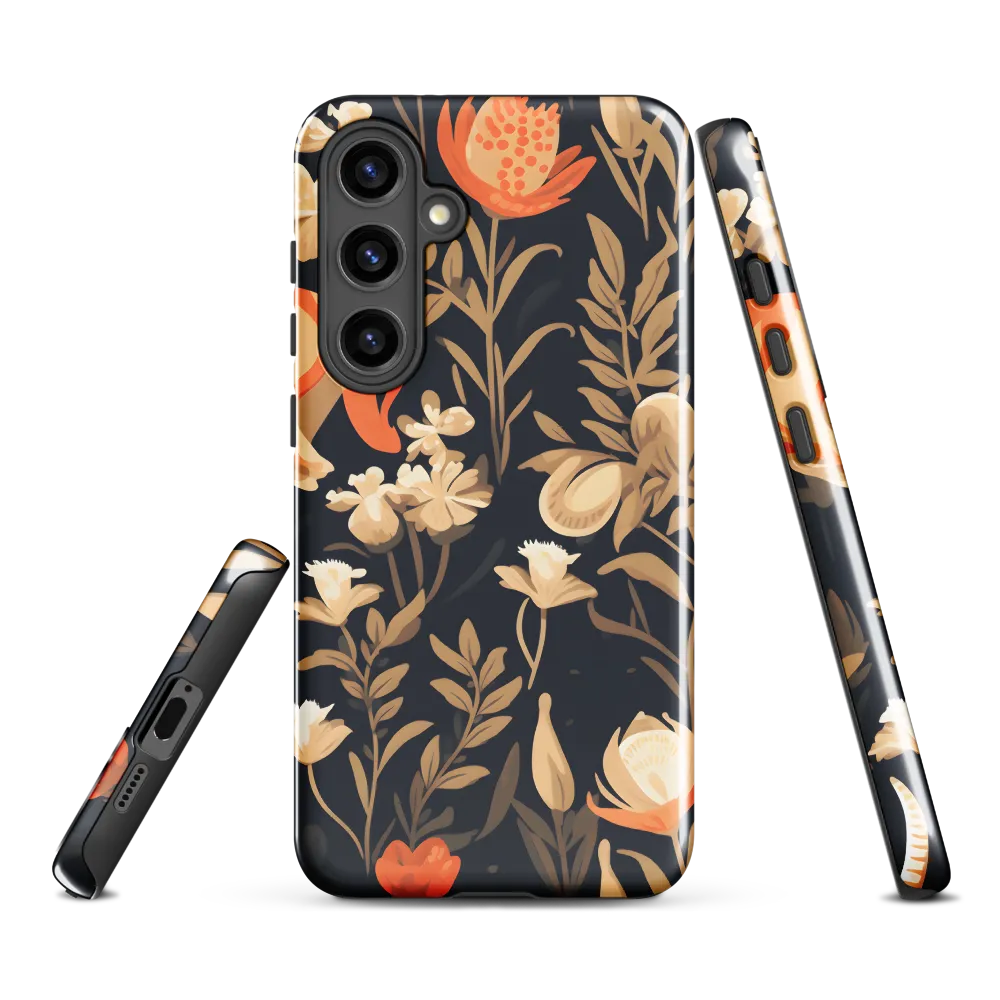 Floral Harmony: A Dance in the Dark