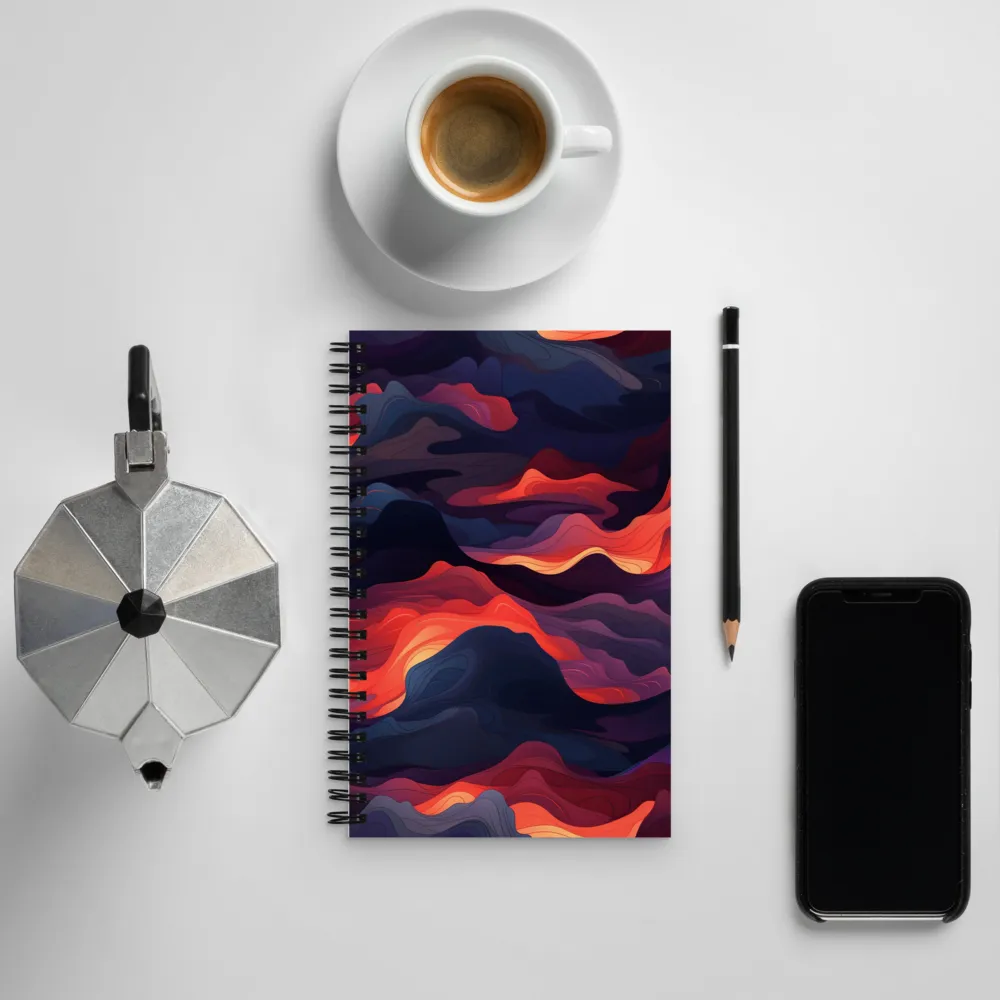 Ethereal Waves of Color | Spiral Notebook