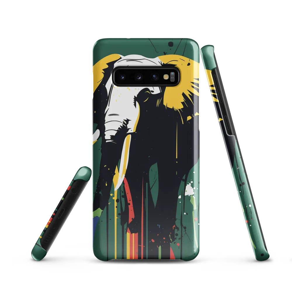 Majestic Minimalism: The Colorful Elephant