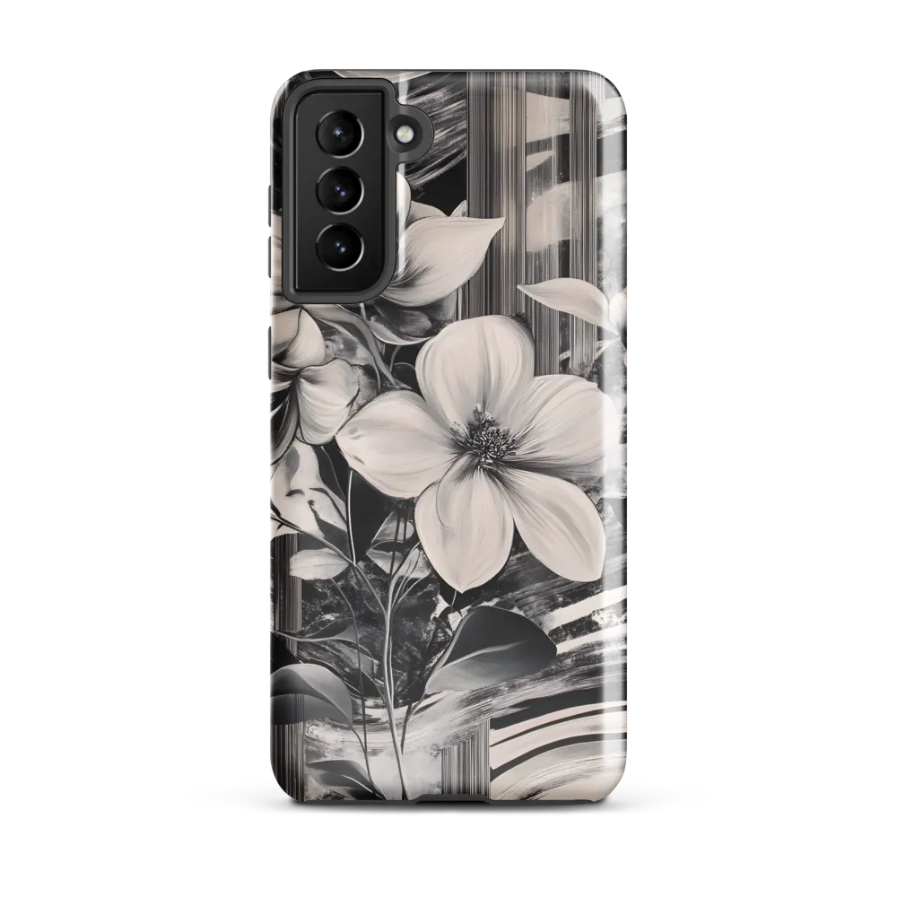 Ethereal Bloom: A Dance of Monochromes