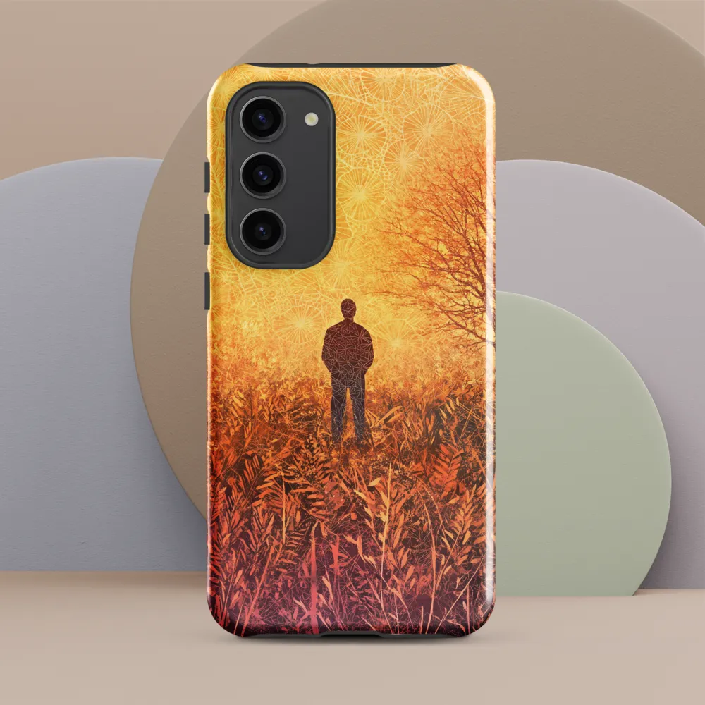 Contemplation in a Surreal Landscape