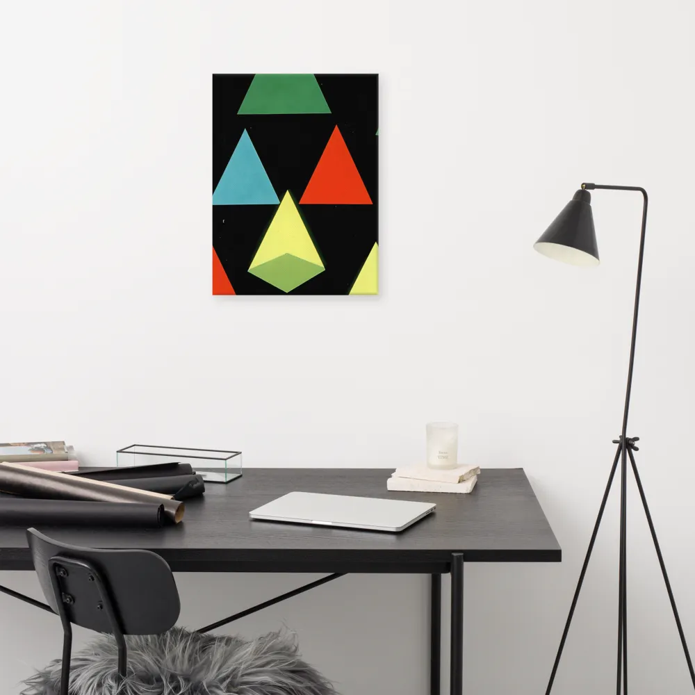 Geometric Harmony in Color | Canvas | 18″×24″