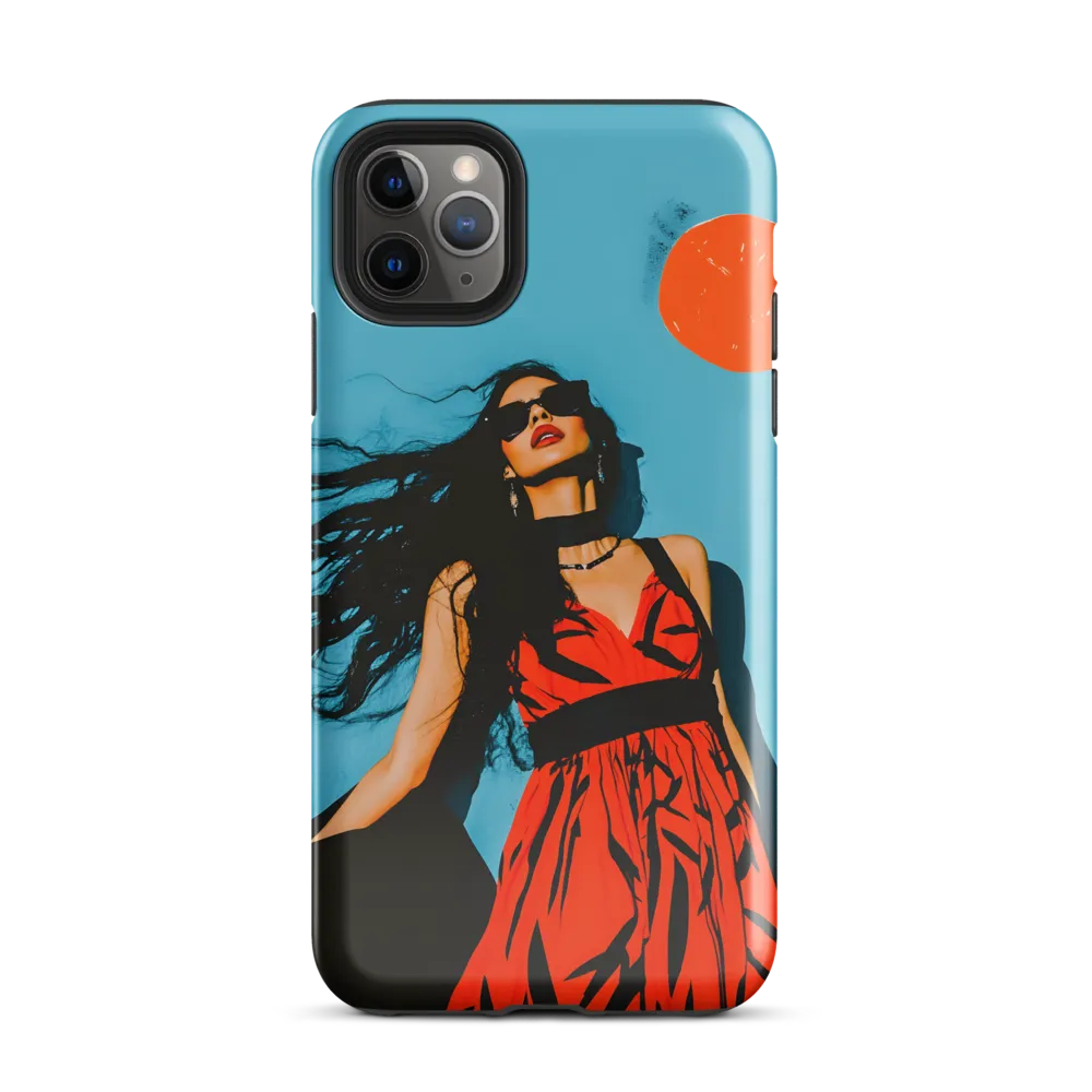 Sunset in Fashion: A Modern Portrait | Phone Case |  11 Pro Max | Tough Case | Glossy