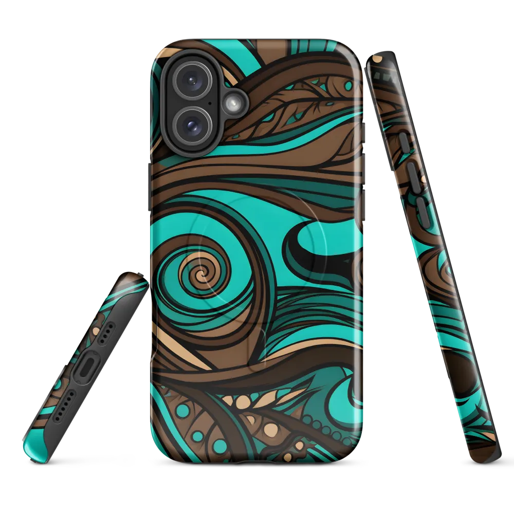 Fluctuating Currents | Phone Case |  16 Plus | MagSafe® Tough Case | Glossy