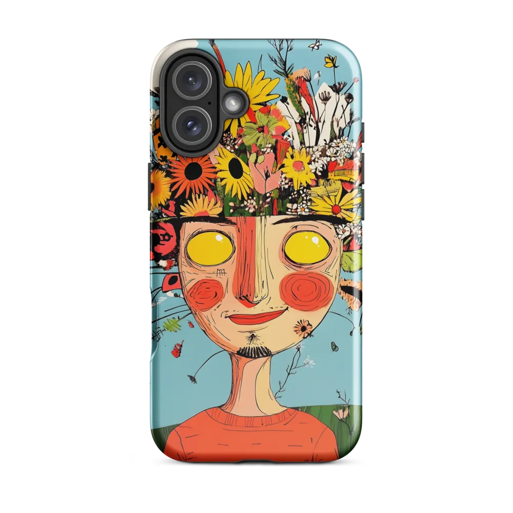 Whimsical Bloom | Phone Case |  16 Plus | Tough Case | Glossy