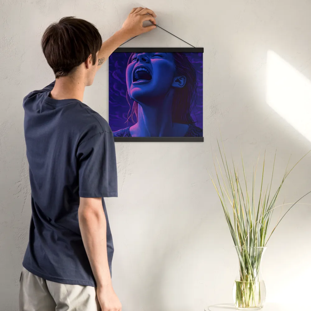 Echoes of Anguish | Poster With Black Wood Hanger | 16″×16″