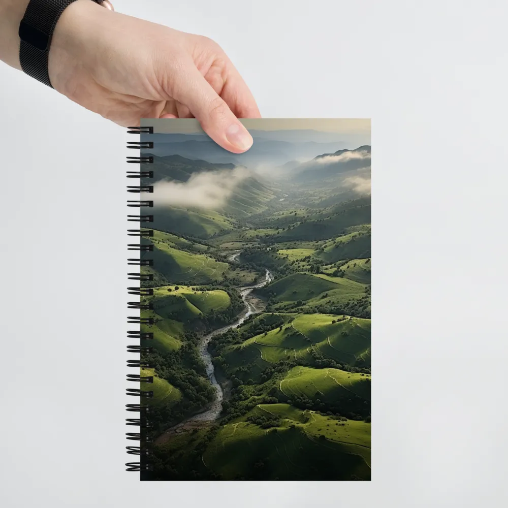 Tranquil Green Valleys | Spiral Notebook