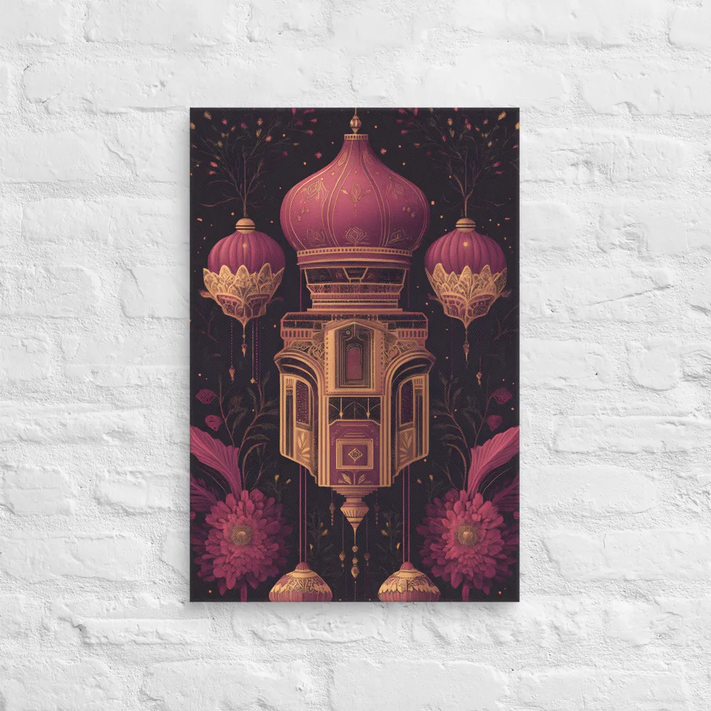 Ornate Harmony: A Digital Floral Architecture | Canvas | 16″×24″