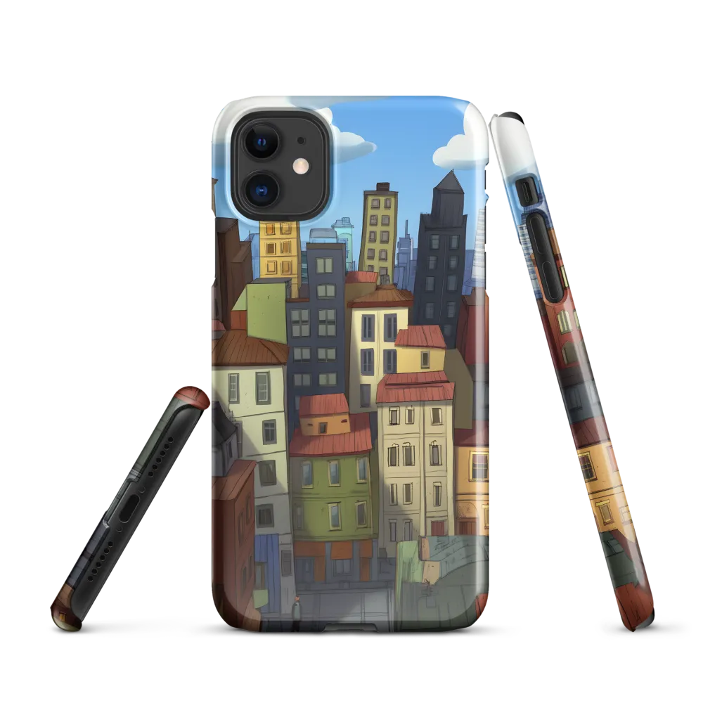 Urban Symphony: A Colorful Cityscape | Phone Case |  11 | Snap Case | Glossy