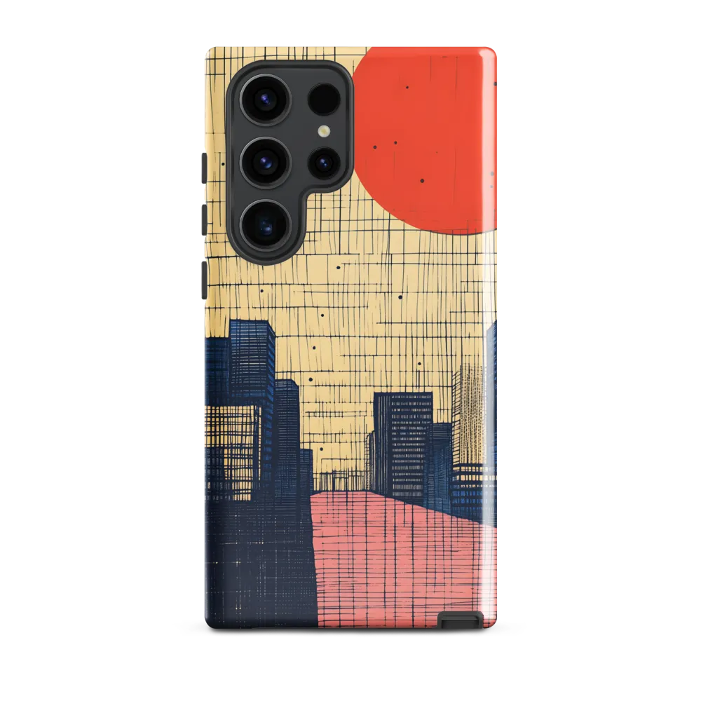 Urban Echoes: A Minimalist Cityscape