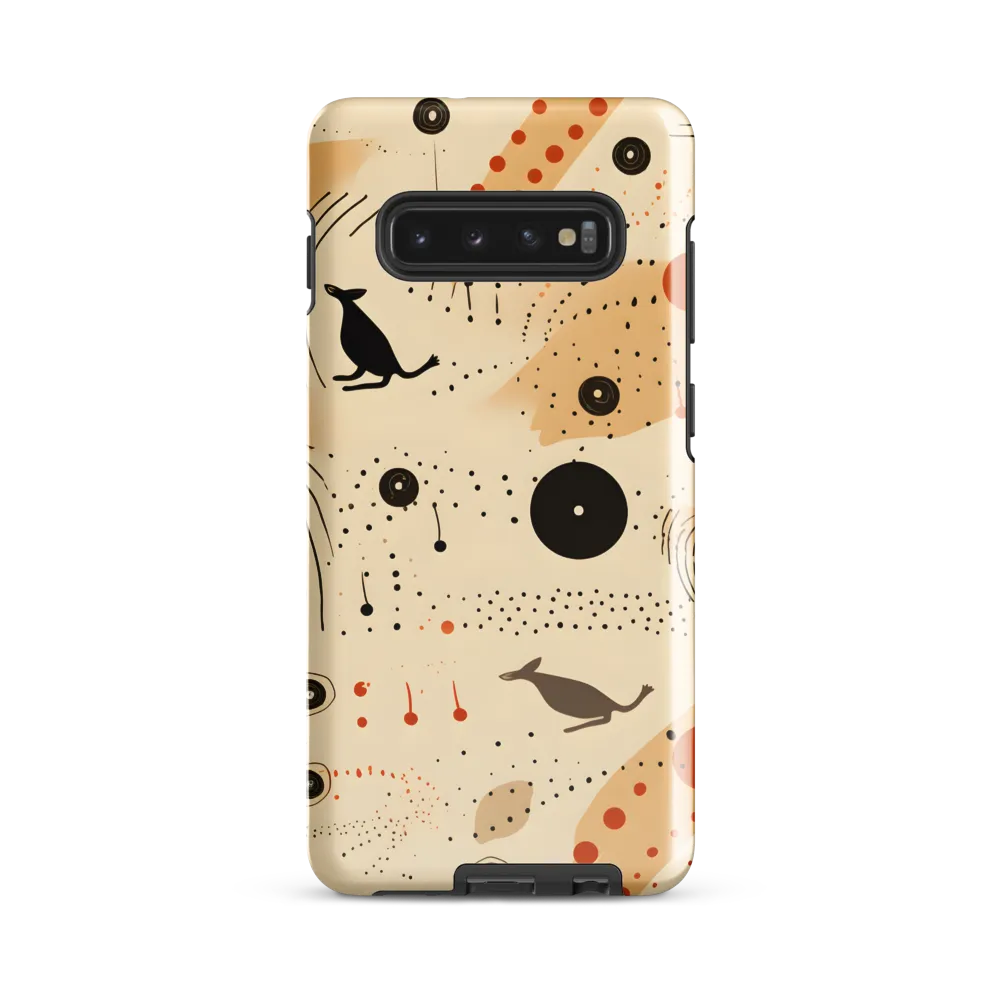 Playful Patterns in Earth Tones | Phone Case |  S10 Plus | Tough Case | Glossy