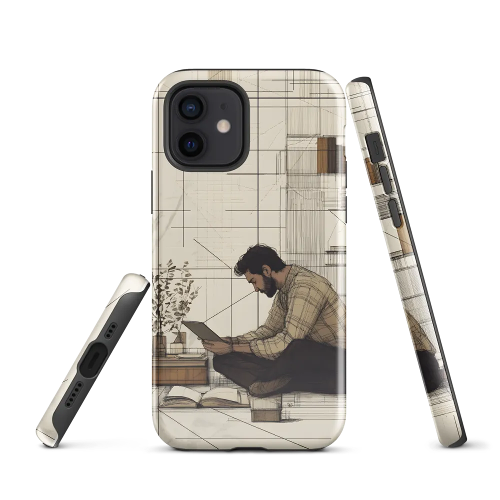 Quiet Reflections in Line | Phone Case |  12 | Tough Case | Glossy
