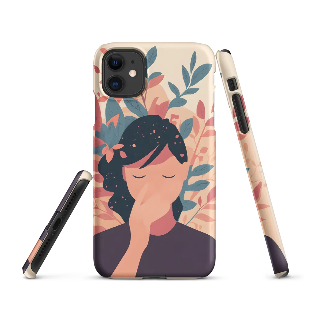Whispers of Nature: A Serene Contemplation | Phone Case |  11 | Snap Case | Matte