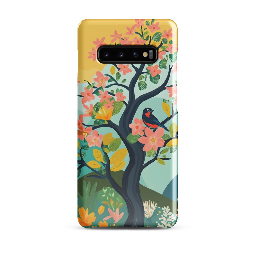 Spring Blossoms: A Serene Encounter | Phone Case |  S10 Plus | Snap Case | Glossy