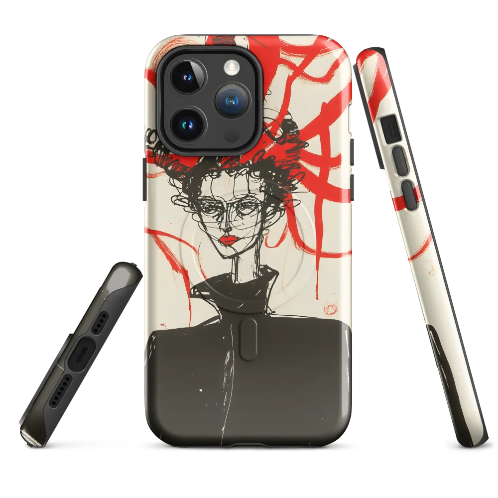 Dramatic Elegance in Red and Black