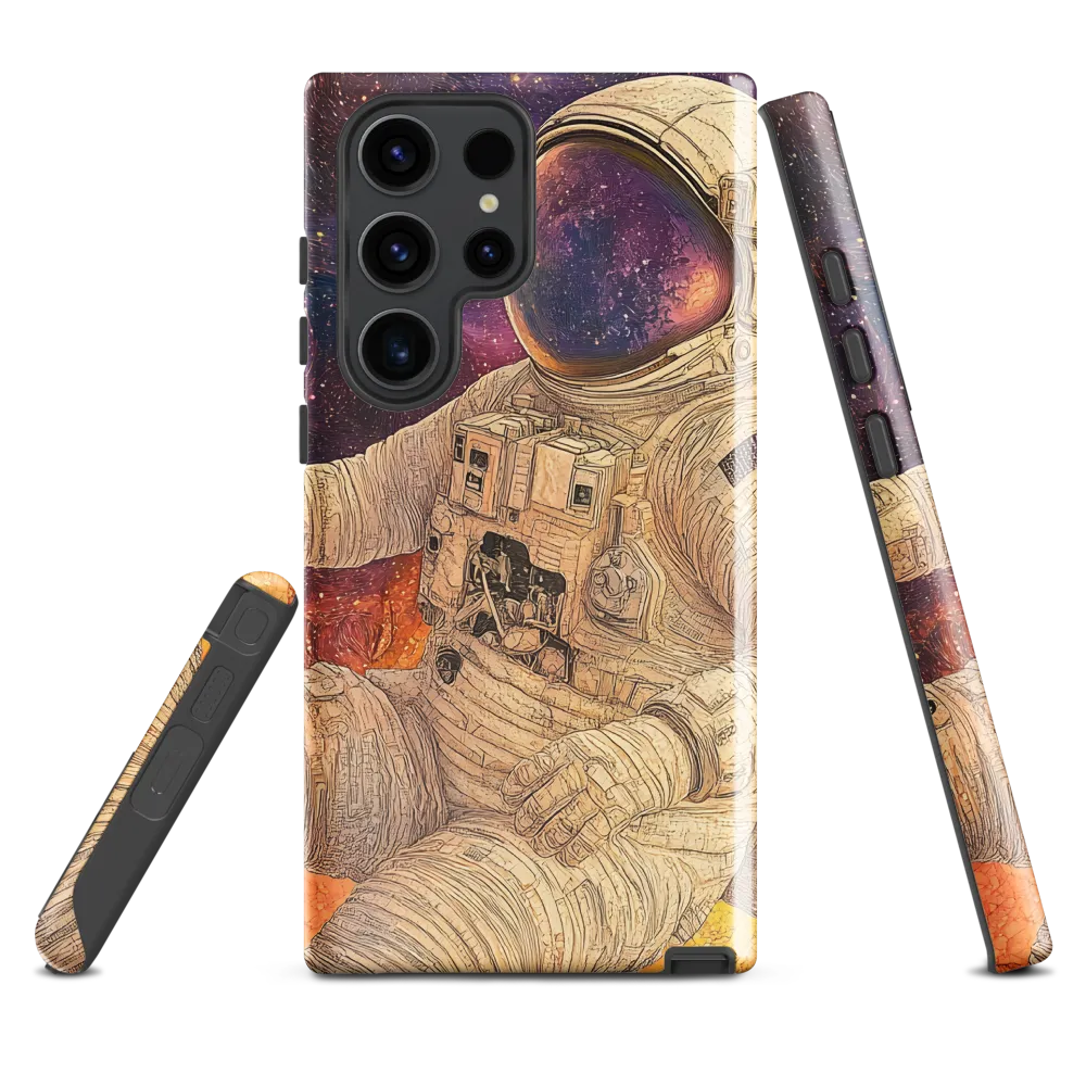 Nebular Mosaic — Seated Astronaut