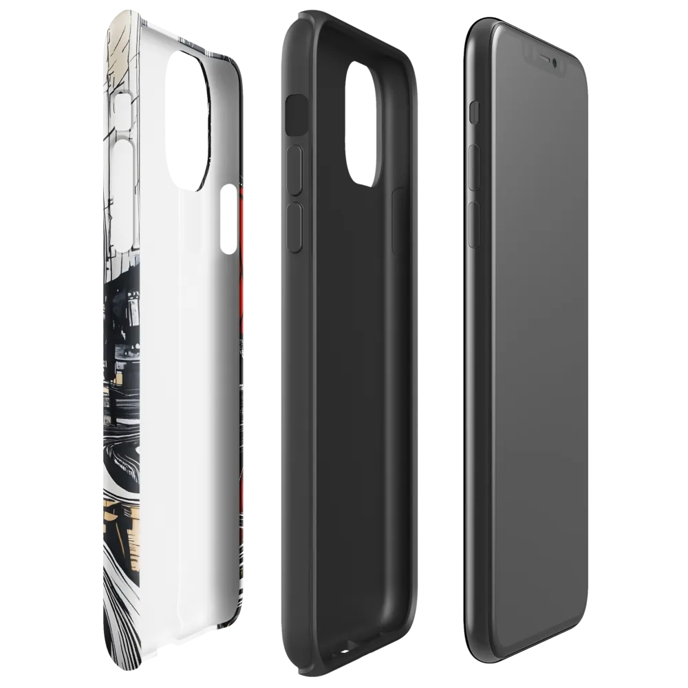 Urban Serenity: Reflections of Isolation | Phone Case |  11 Pro Max | Tough Case | Glossy