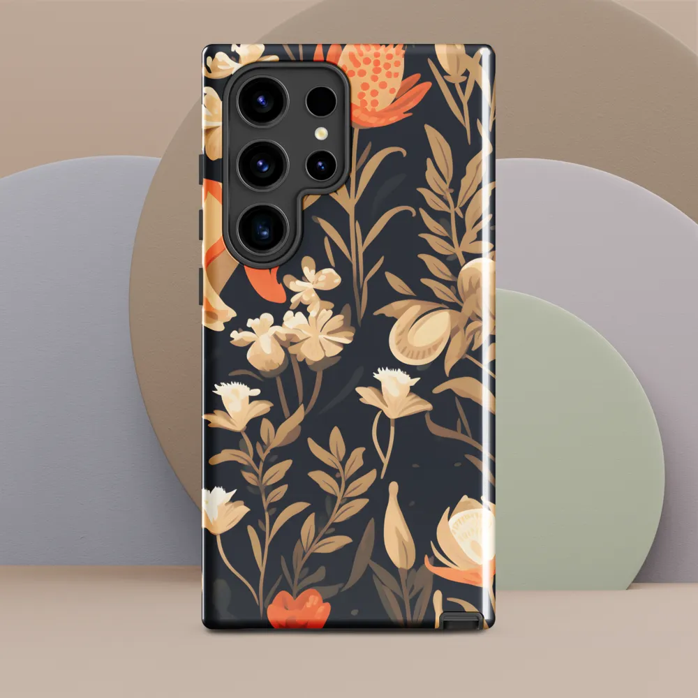 Floral Harmony: A Dance in the Dark