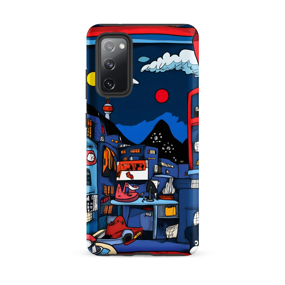 Whimsical Cityscape at Night