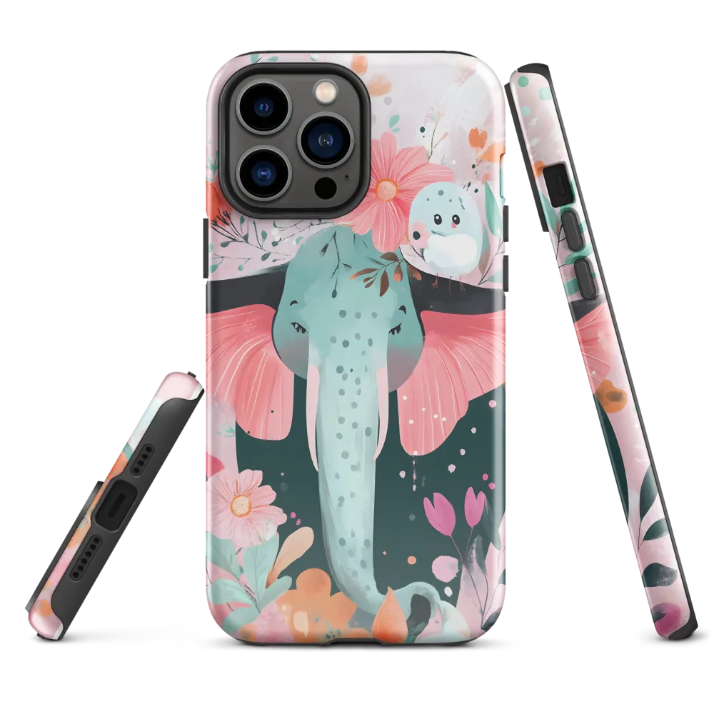 Whimsical Elephant in Bloom