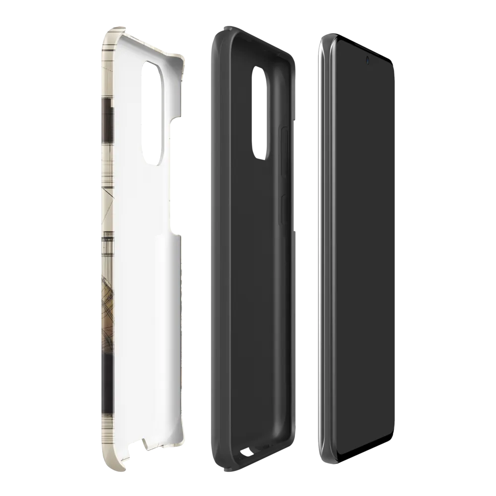 Quiet Reflections in Line | Phone Case |  S20 Plus | Tough Case | Glossy